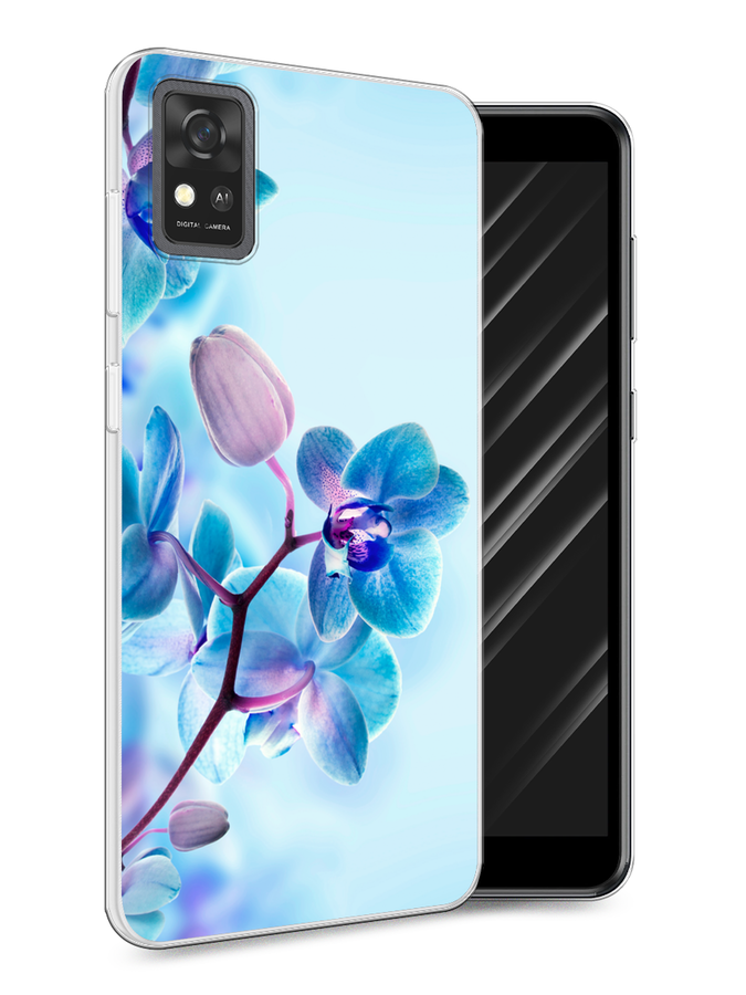 

Чехол Awog на ZTE Blade A31 / ЗТЕ Блэйд A31 "Голубая орхидея", Разноцветный, 134650-8