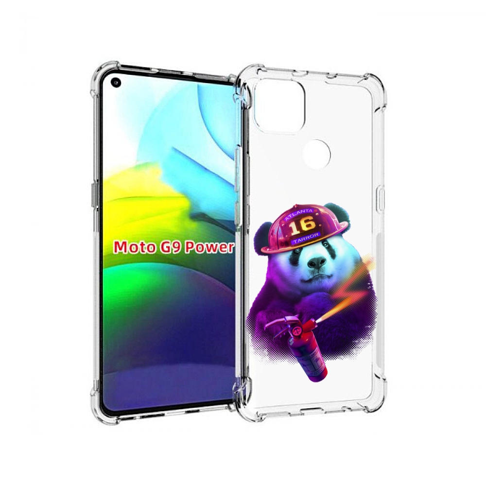 

Чехол MyPads Яркая панда детский для Motorola Moto G9 Power, Прозрачный, Tocco