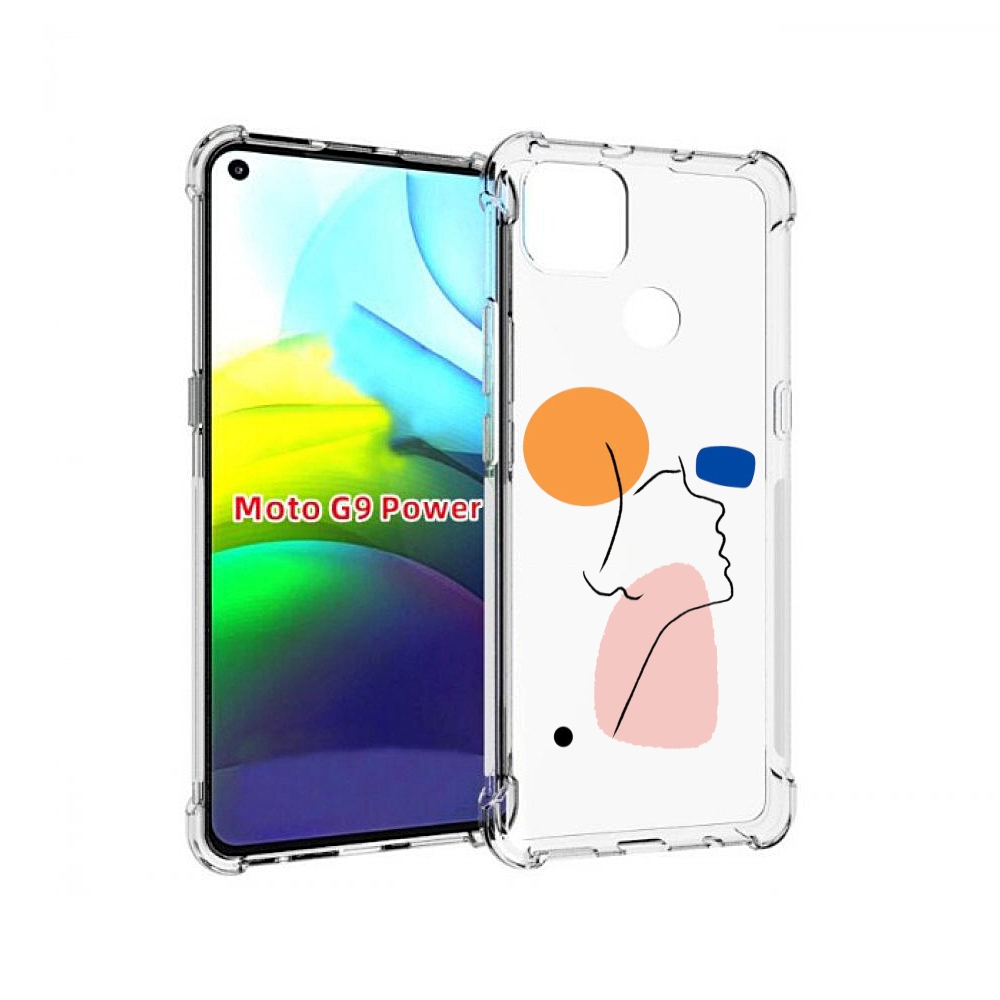 

Чехол MyPads абстракция девушки женский для Motorola Moto G9 Power, Прозрачный, Tocco