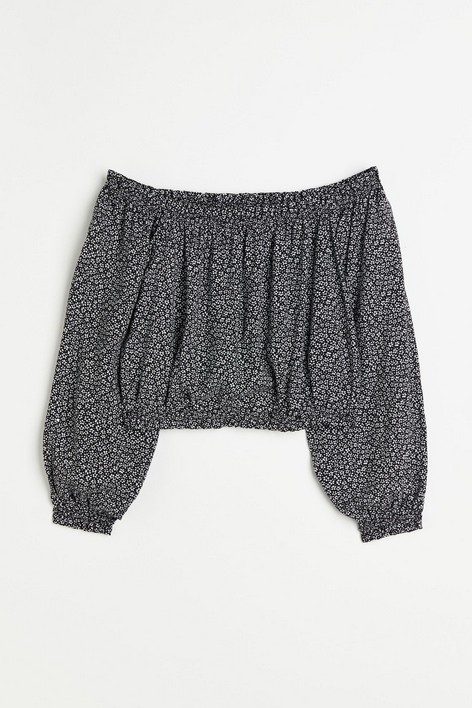 

Топ женский H&M 113471900 черный M (доставка из-за рубежа), 113471900