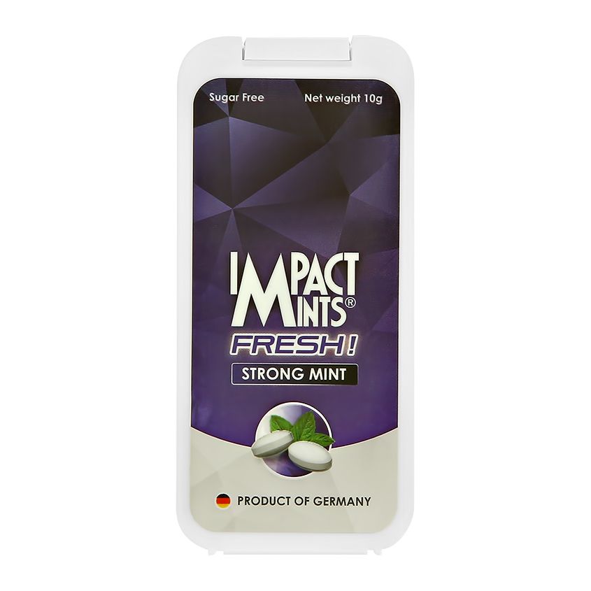 Жевательная резинка Impact Mints Fresh мята 10 г