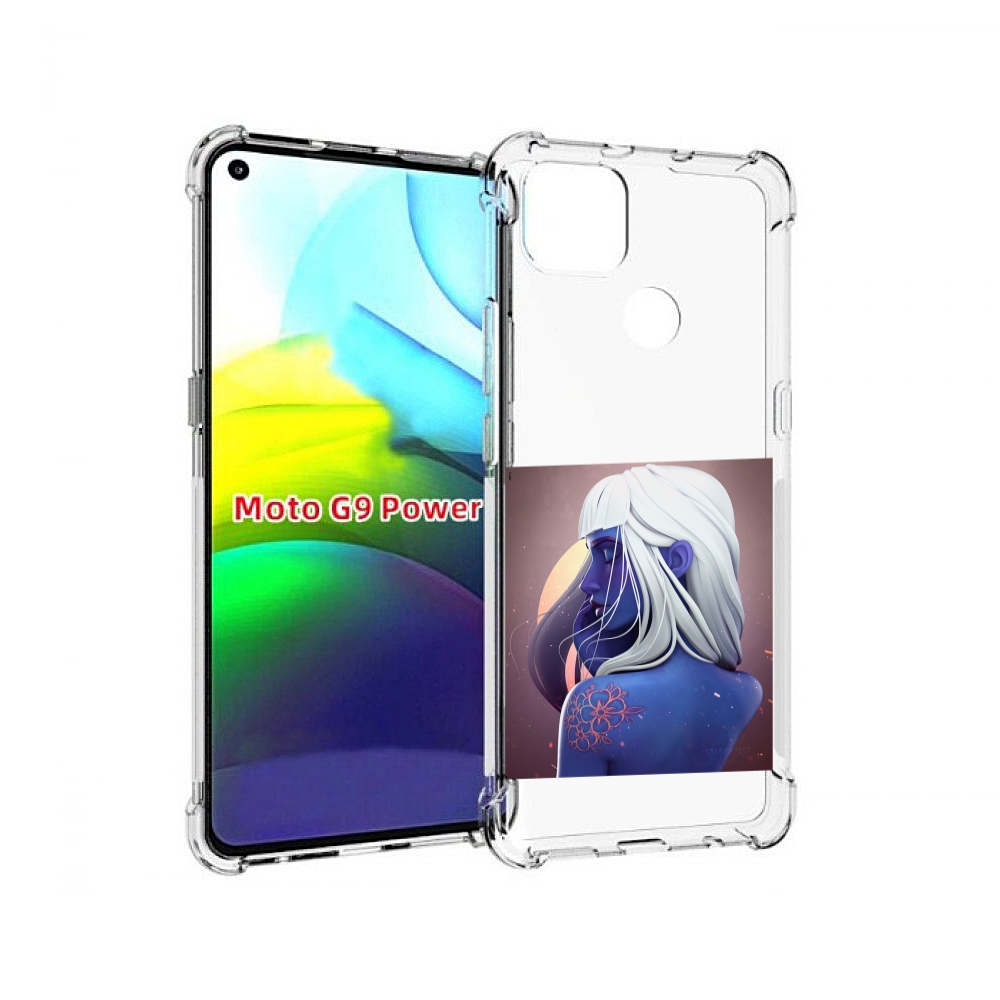 

Чехол MyPads аватар-с-цветком для Motorola Moto G9 Power, Прозрачный, Tocco