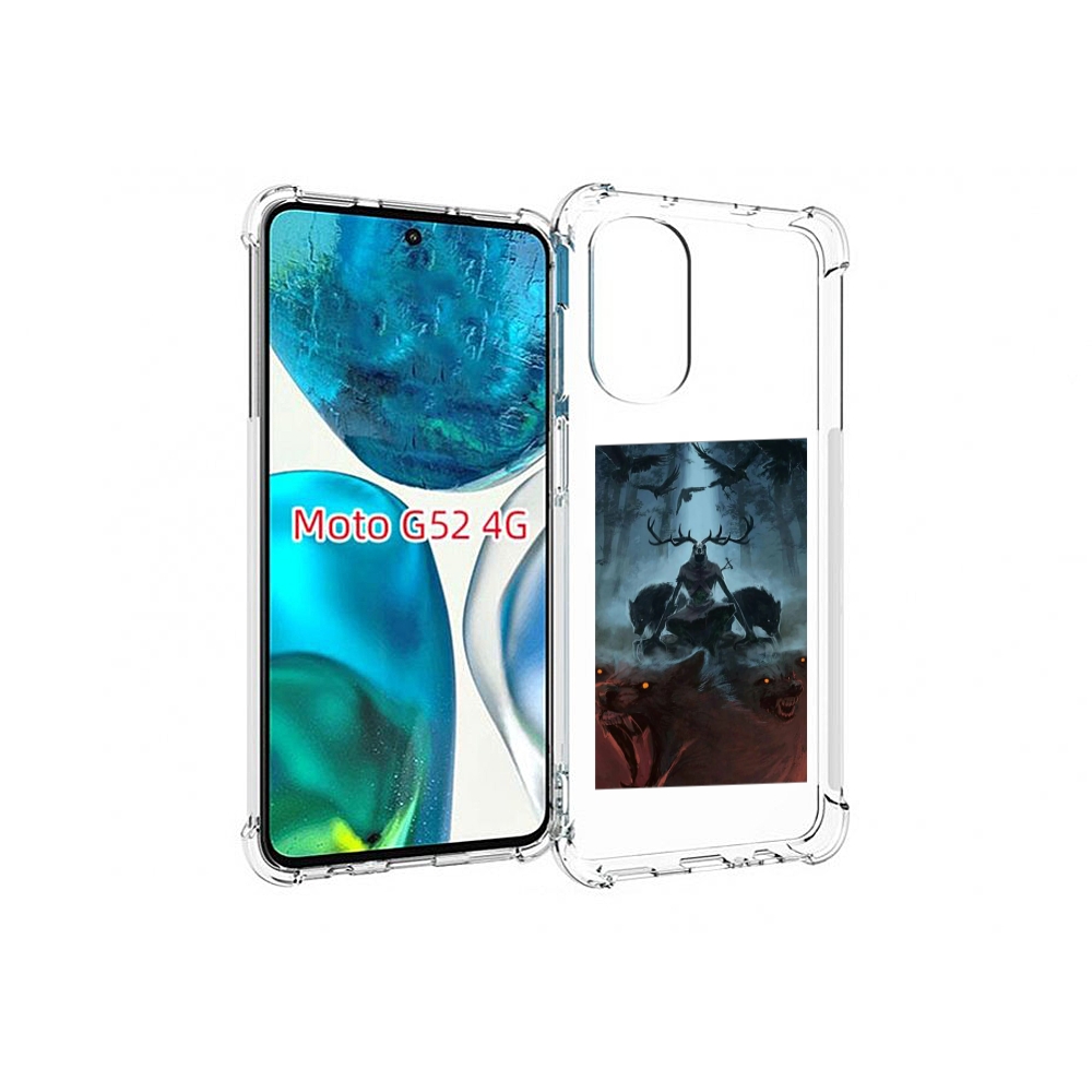 

Чехол MyPads лось демон для Motorola Moto G82 / Moto G52, Прозрачный, Tocco