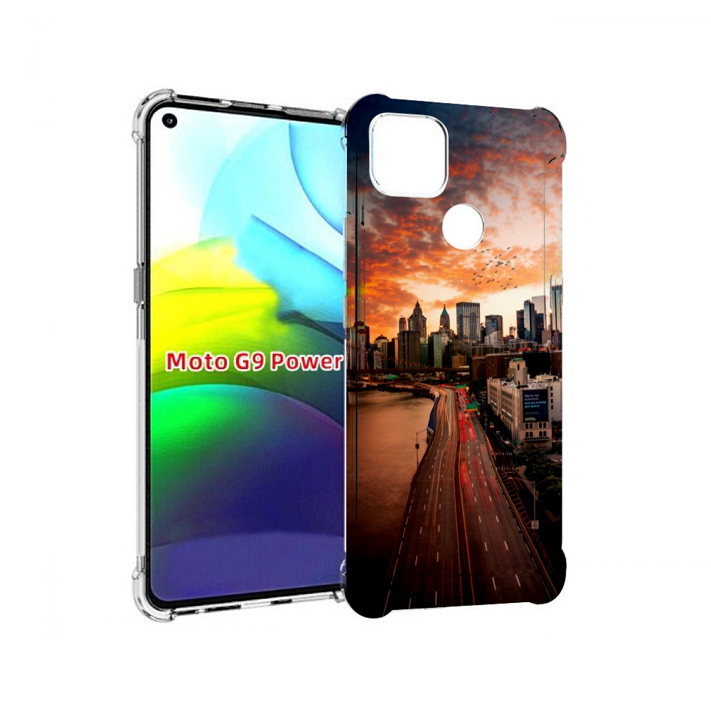 

Чехол MyPads американский город фото для Motorola Moto G9 Power, Прозрачный, Tocco