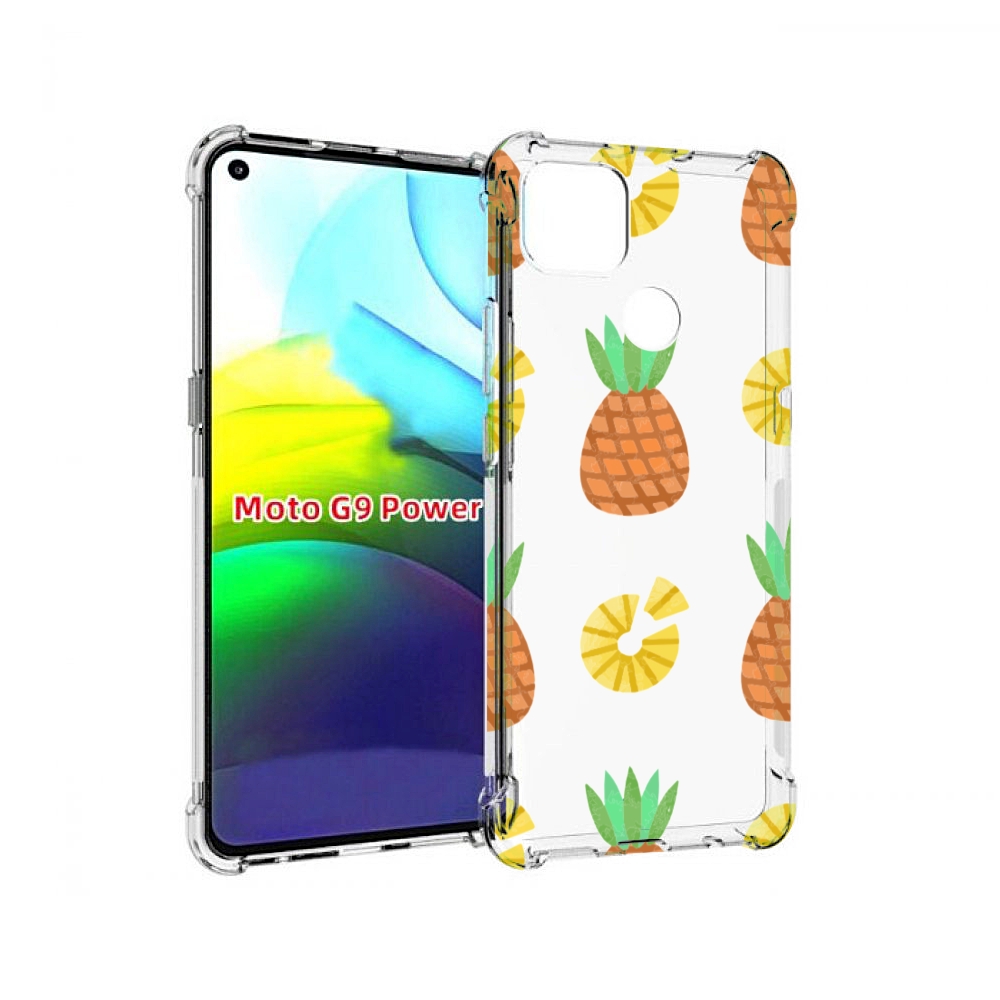 

Чехол MyPads ананасики для Motorola Moto G9 Power, Прозрачный, Tocco
