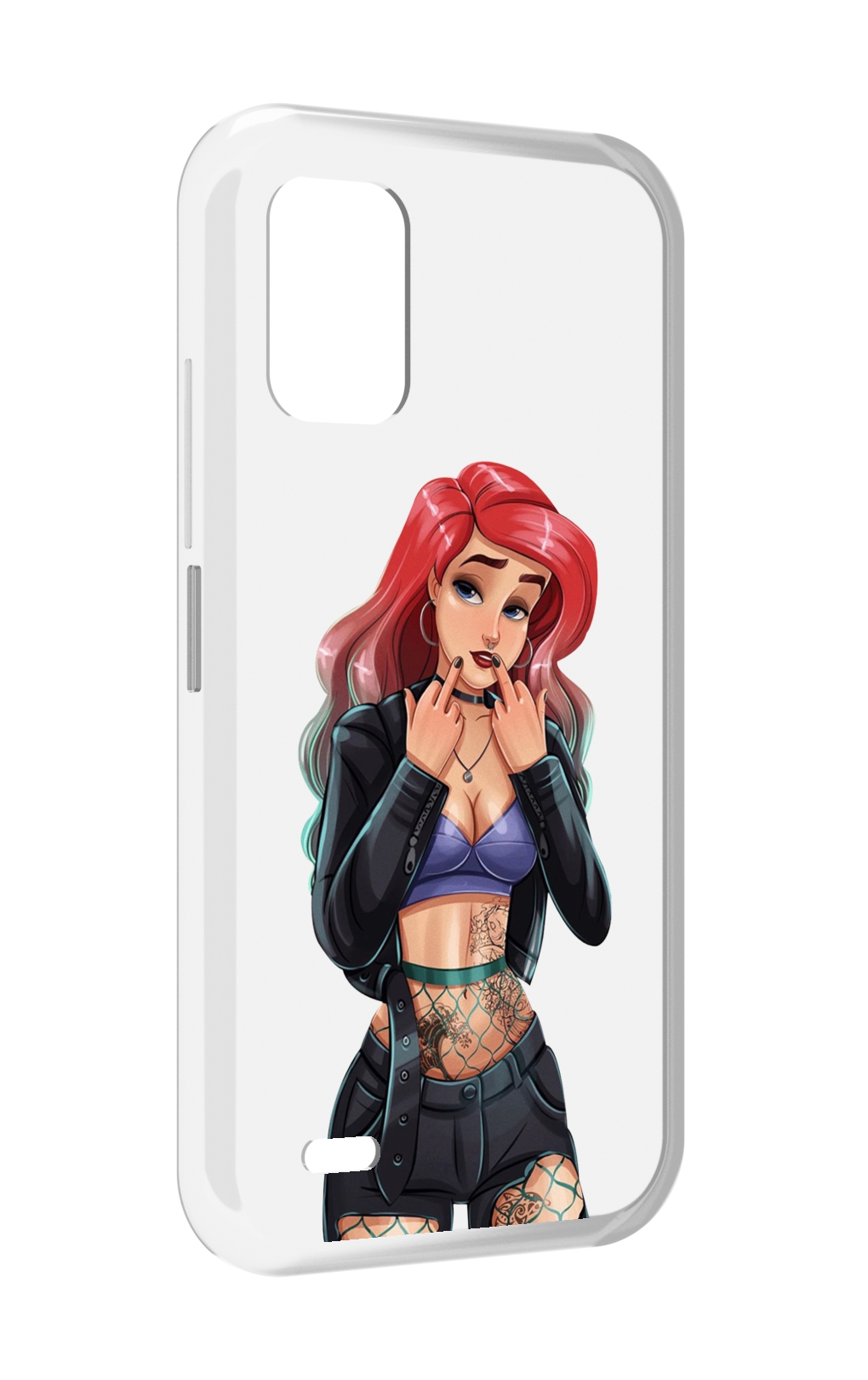

Чехол MyPads Ариэль-русалочка-готика для UMIDIGI Bison GT2 / GT2 Pro, Прозрачный, Tocco