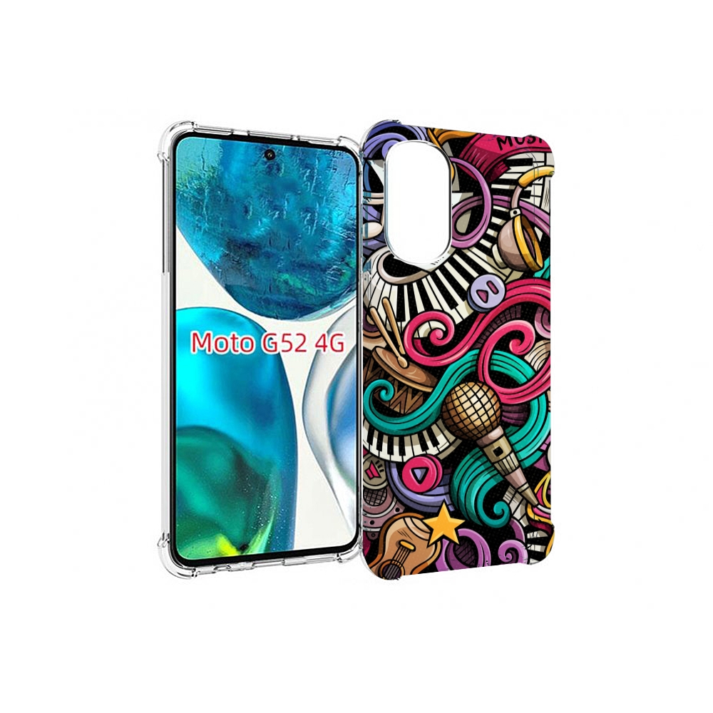 

Чехол MyPads любимая-музыка для Motorola Moto G82 / Moto G52, Прозрачный, Tocco