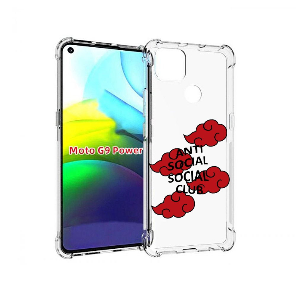 

Чехол MyPads анти-социал-социал-клаб для Motorola Moto G9 Power, Прозрачный, Tocco