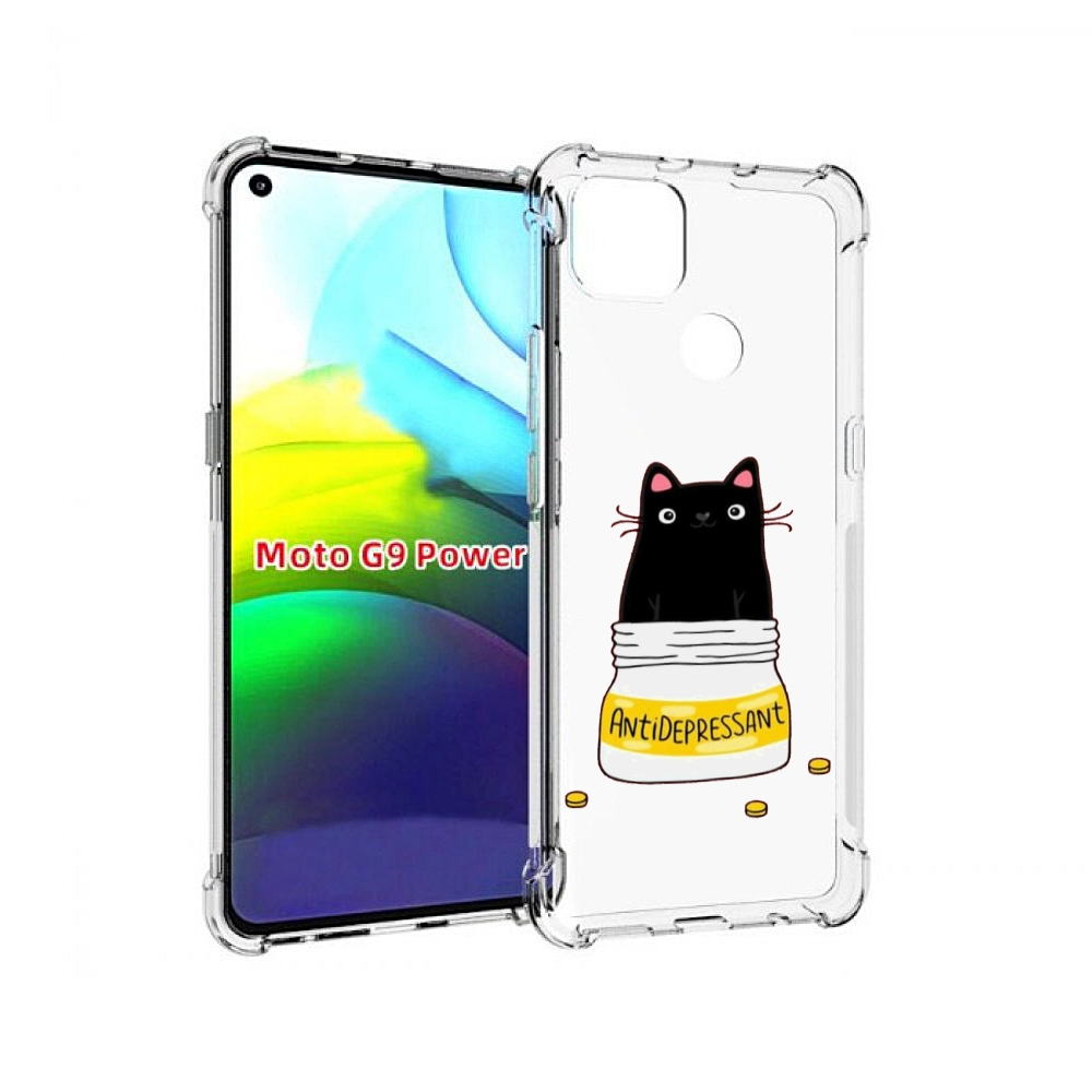

Чехол MyPads антидепрессант для Motorola Moto G9 Power, Прозрачный, Tocco