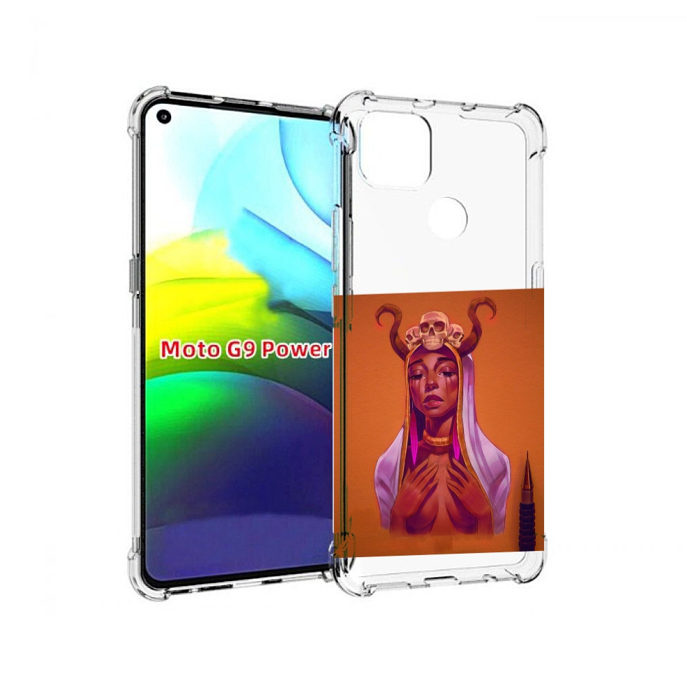 

Чехол MyPads античная-девушка для Motorola Moto G9 Power, Прозрачный, Tocco