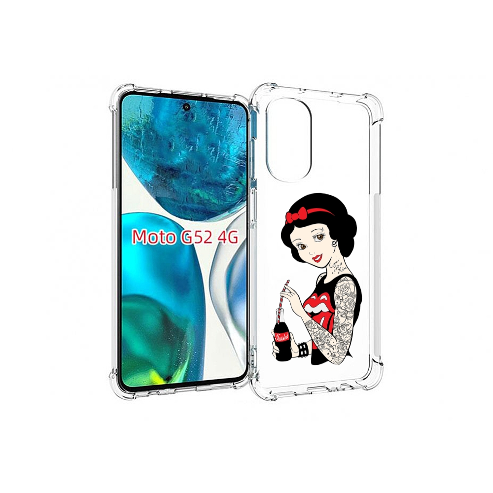 

Чехол MyPads любительница-колы женский для Motorola Moto G82 / Moto G52, Прозрачный, Tocco