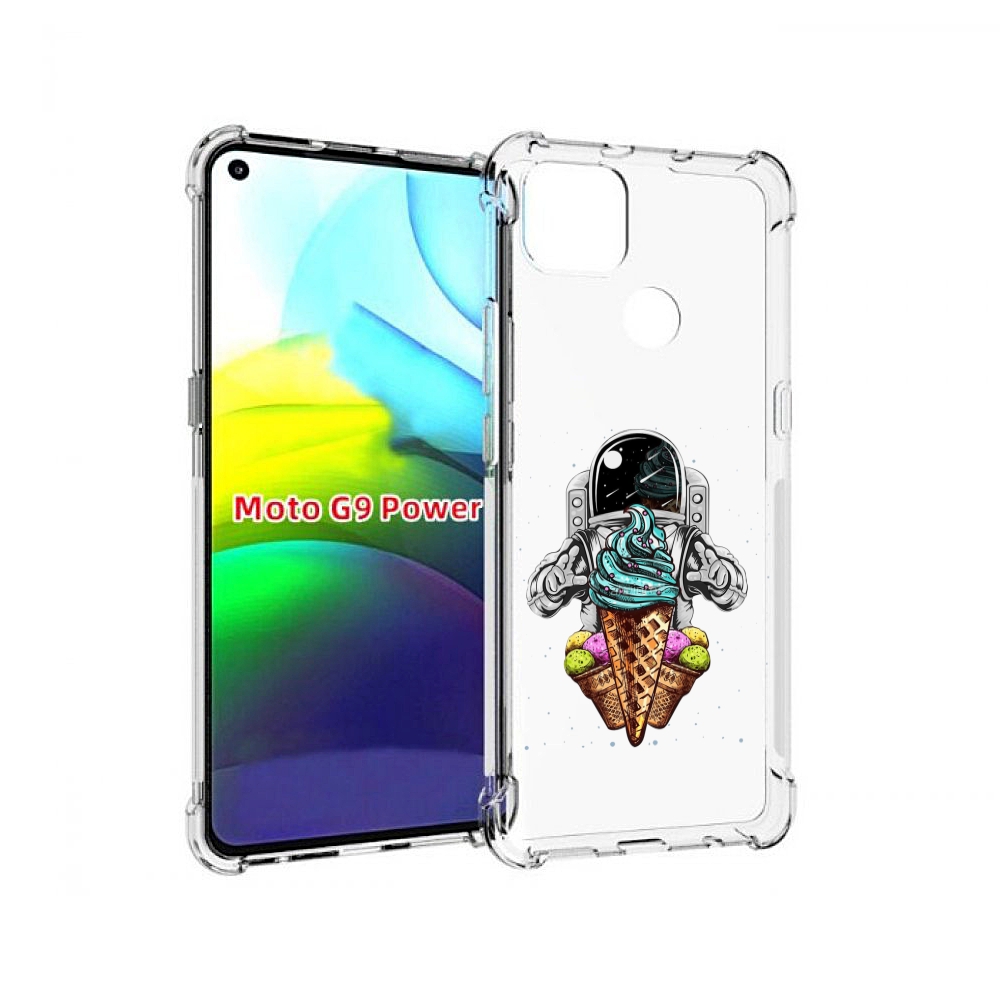 

Чехол MyPads астронавт-любит-мороженное для Motorola Moto G9 Power, Прозрачный, Tocco