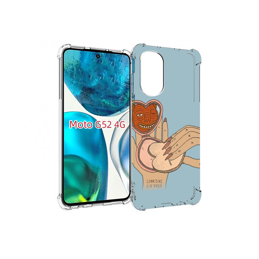

Чехол MyPads макияж картинка женский для Motorola Moto G82 / Moto G52, Прозрачный, Tocco