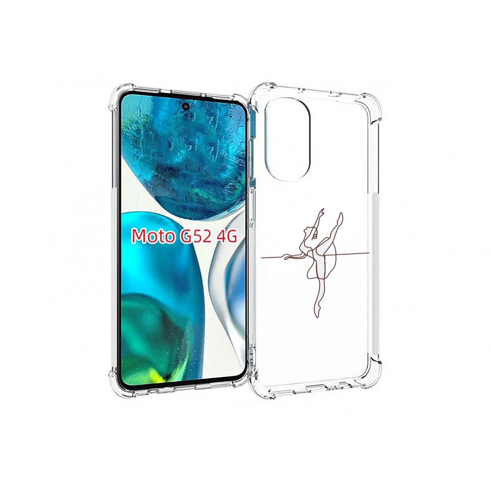 

Чехол MyPads маленькая-баллерина для Motorola Moto G82 / Moto G52, Прозрачный, Tocco