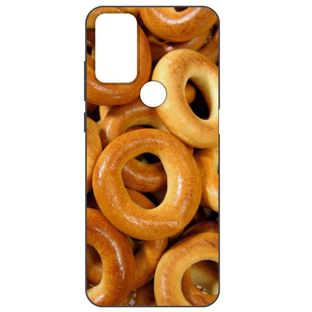 

Чехол-накладка Krutoff Soft Case Сушки для TCL 20B, Черный