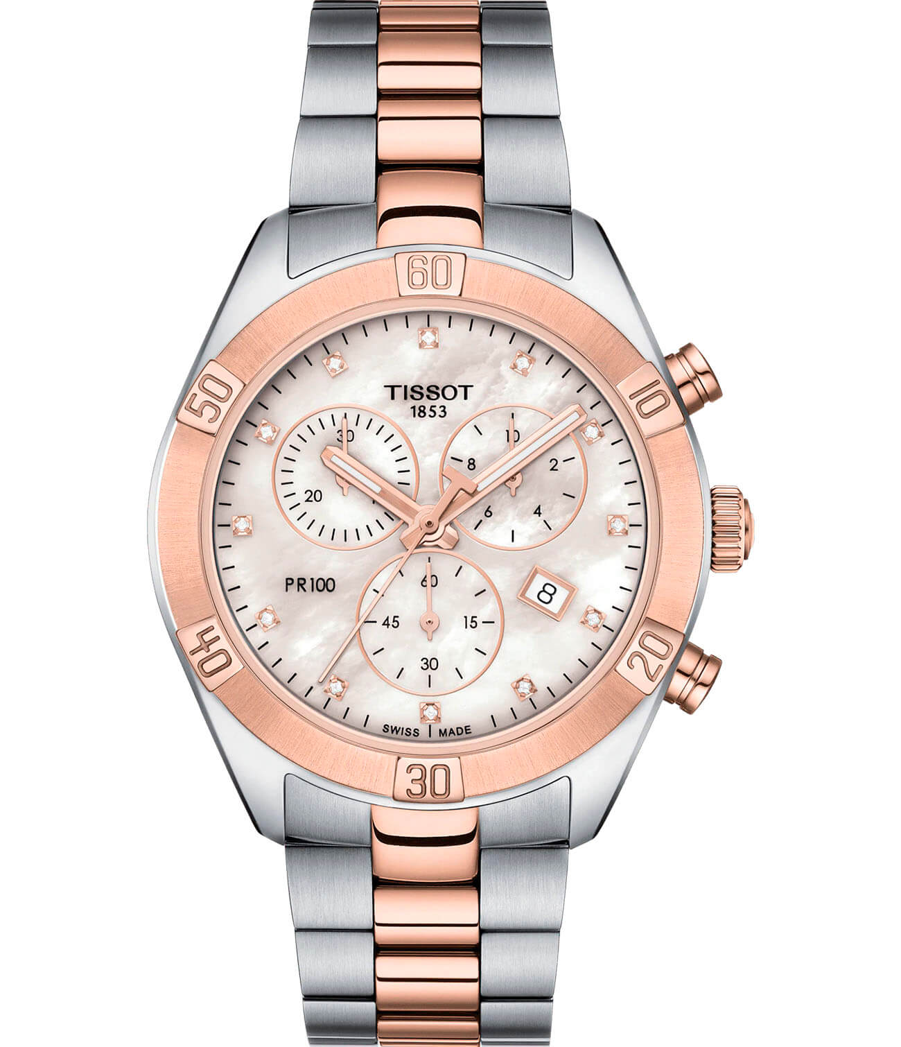 

Часы наручные женские TISSOT PR 100 SPORT CHIC CHRONOGRAPH, PR 100 SPORT CHIC CHRONOGRAPH