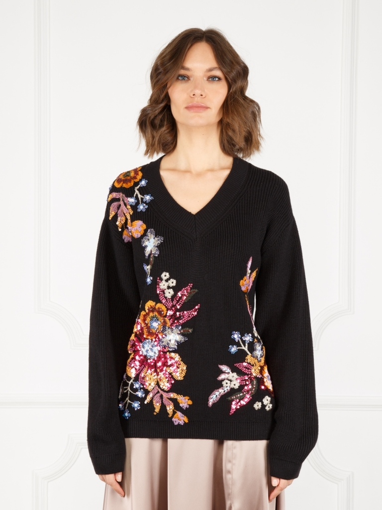 Пуловер женский Eleganzza 01-00043296 черный S