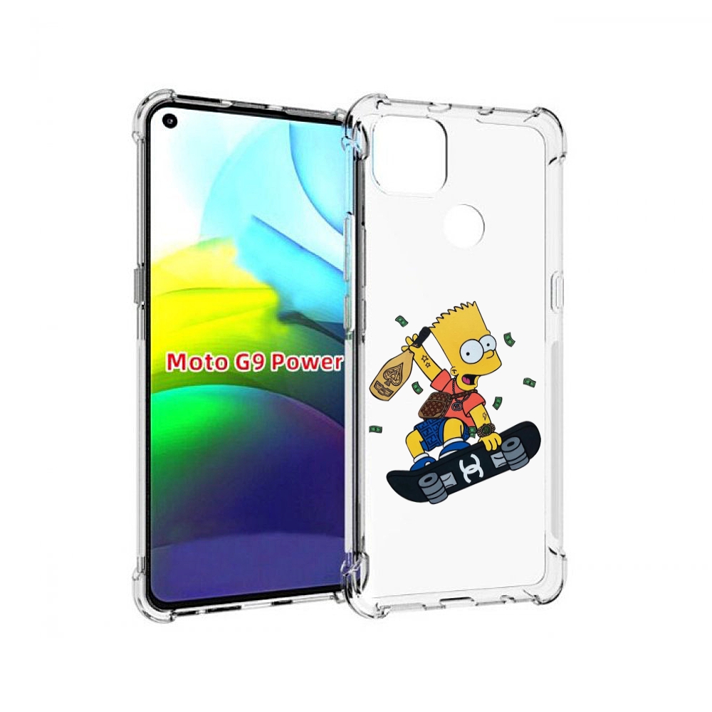

Чехол MyPads барт-скейтер детский для Motorola Moto G9 Power, Прозрачный, Tocco