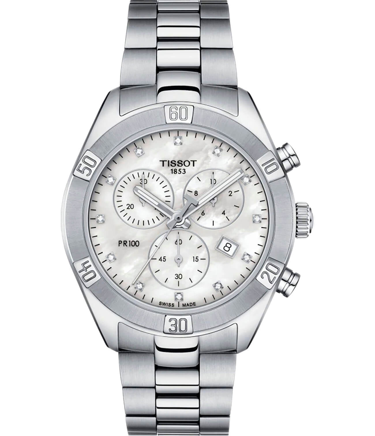 

Часы наручные женские TISSOT PR 100 SPORT CHIC CHRONOGRAPH, PR 100 SPORT CHIC CHRONOGRAPH