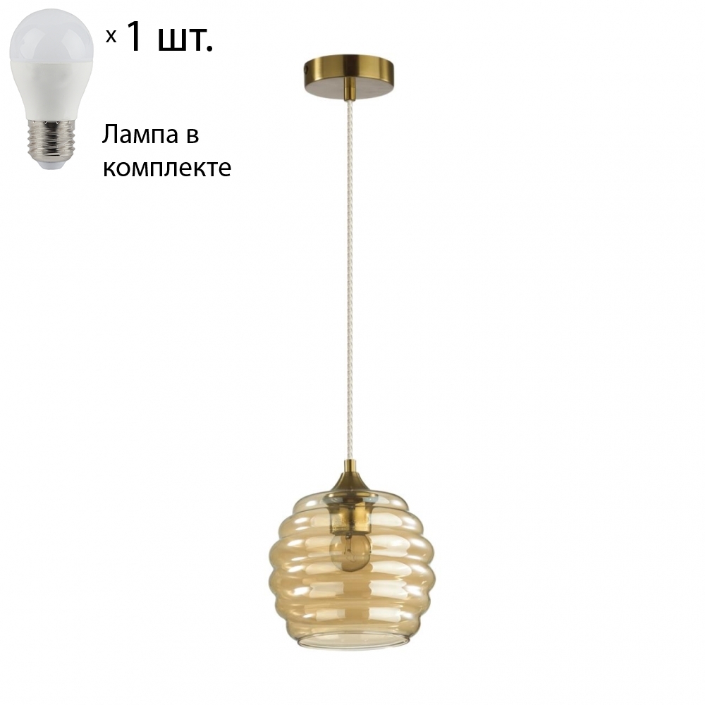 

Подвесной светильник с лампочкой Lumion Monty 5285/1+Lamps E27 P45