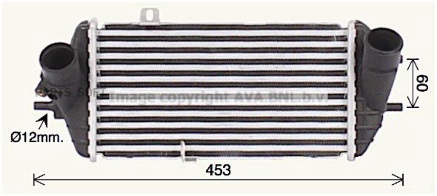 

Радиатор интеркулера AVA HY4468