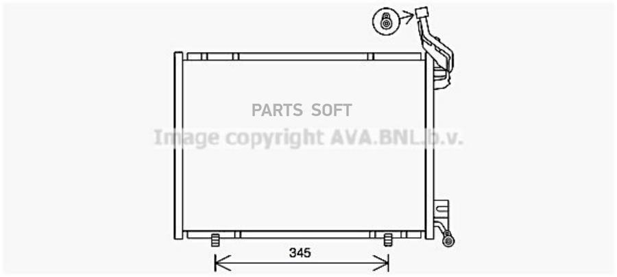 

Радиатор кондиционера AVA FD5640