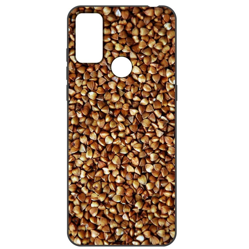 

Чехол-накладка Krutoff Soft Case Гречка для TCL 20E, Черный