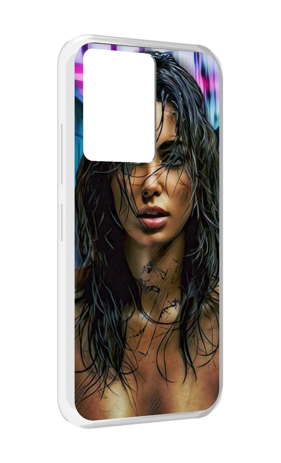 

Чехол MyPads девушка с мокрыми волосами женский для Infinix Note 12 5G X671, Прозрачный, Tocco