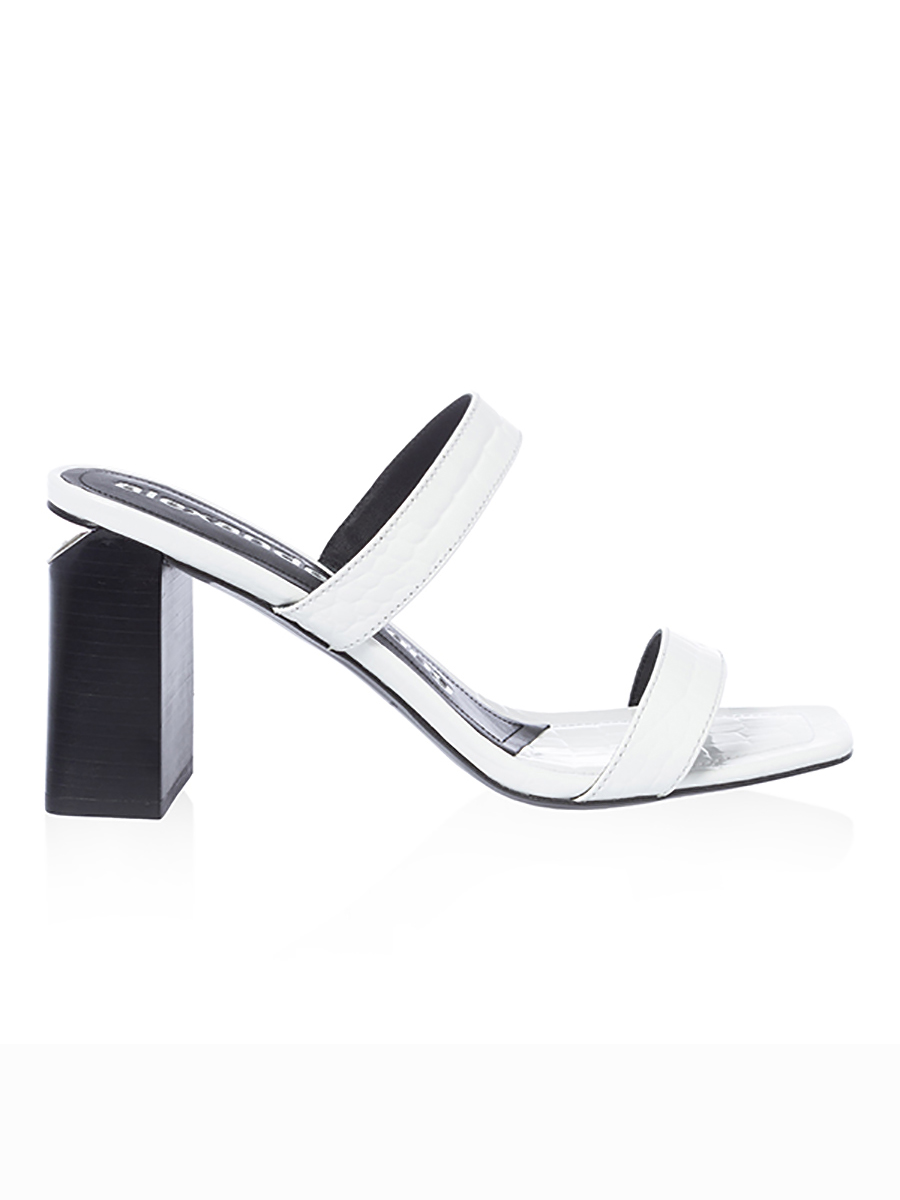 

Мюли женские ALEXANDER WANG 30C120B110 белые 39 IT, Белый, 30C120B110