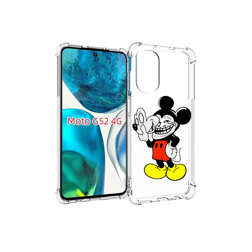 

Чехол MyPads микки-маус-троллер для Motorola Moto G82 / Moto G52, Прозрачный, Tocco