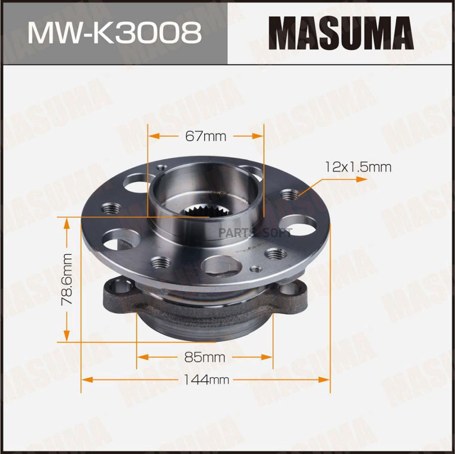 

MASUMA MW-K3008 Узел ступичный SSANGYONG ACTYON II 10-