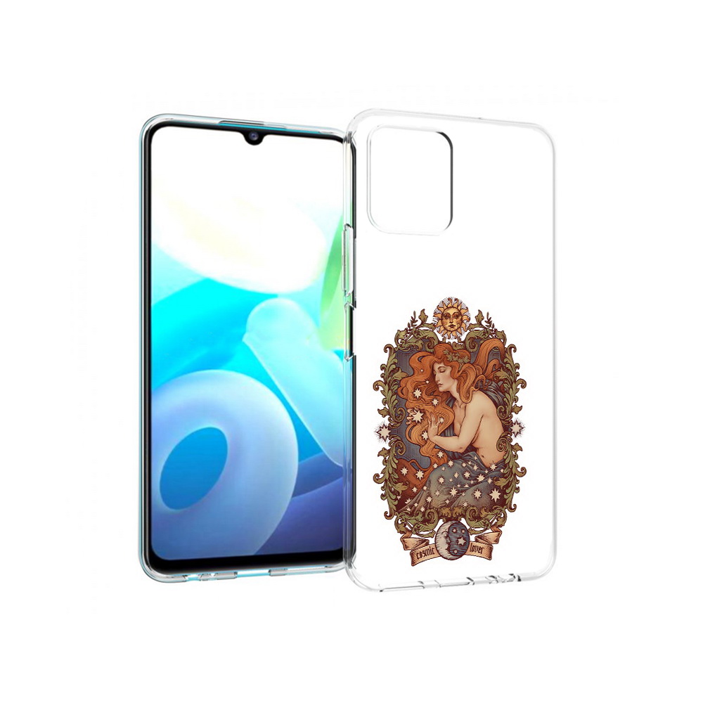 

Чехол MyPads Tocco для Vivo Y15s звездная девушка абстракция (PT224456.390.351), Прозрачный, Tocco