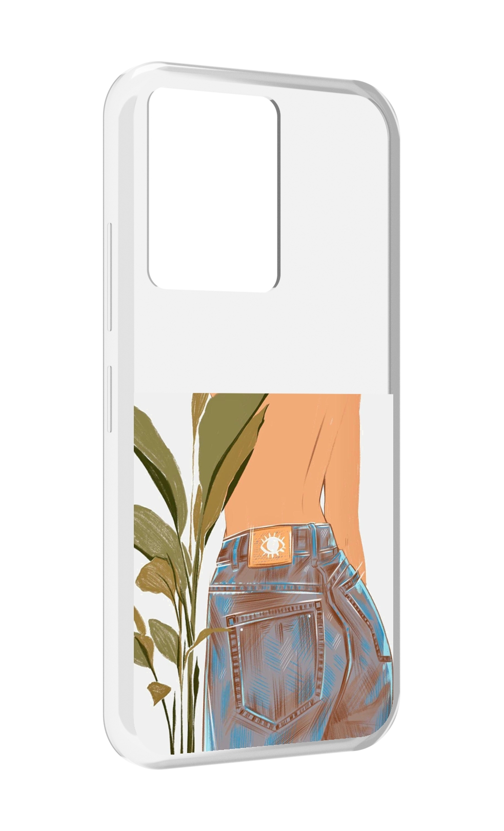 

Чехол MyPads девушка-в-джинсах для Infinix Note 12 5G X671 / Note 12 Pro 5G, Прозрачный, Tocco