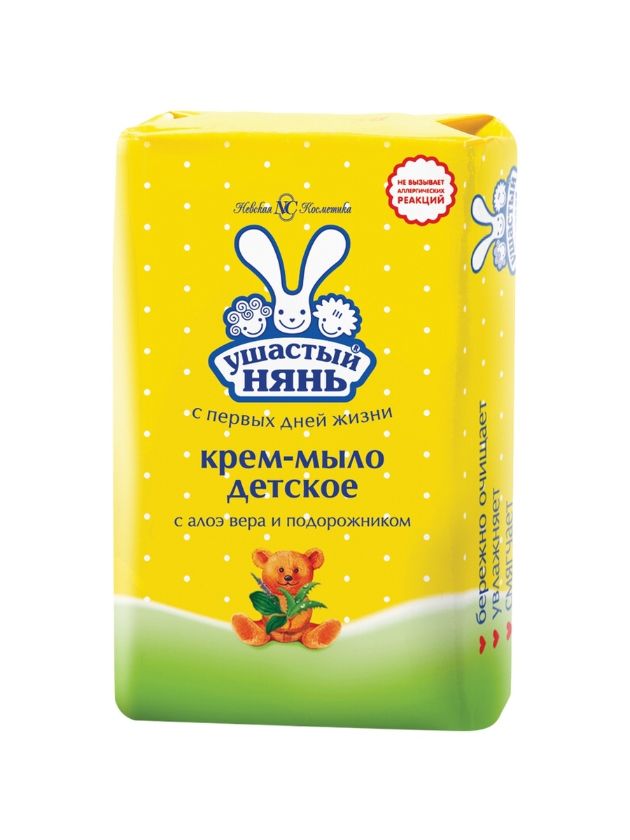 

Ушастый Нянь Мыло Алоэ/Подорожник 90гр.