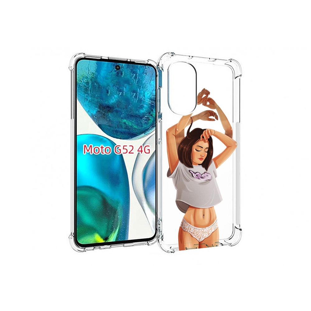 

Чехол MyPads много-рук женский для Motorola Moto G82 / Moto G52, Прозрачный, Tocco