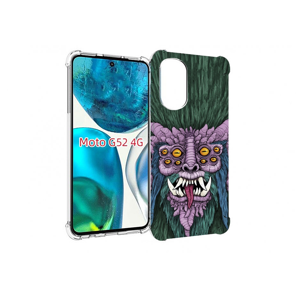 

Чехол MyPads многоглазый черт для Motorola Moto G82 / Moto G52, Прозрачный, Tocco