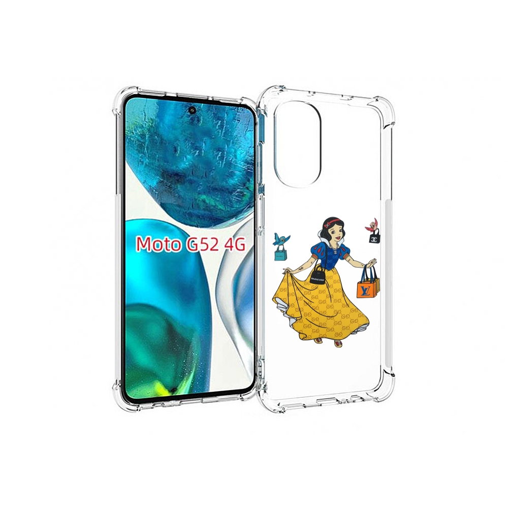

Чехол MyPads модная-принцесса женский для Motorola Moto G82 / Moto G52, Прозрачный, Tocco