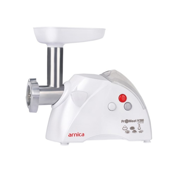

Электромясорубка ARNICA PROMEAT W2000 GRANDE GH21200 600 Вт белая, PROMEAT W2000 GRANDE GH21200