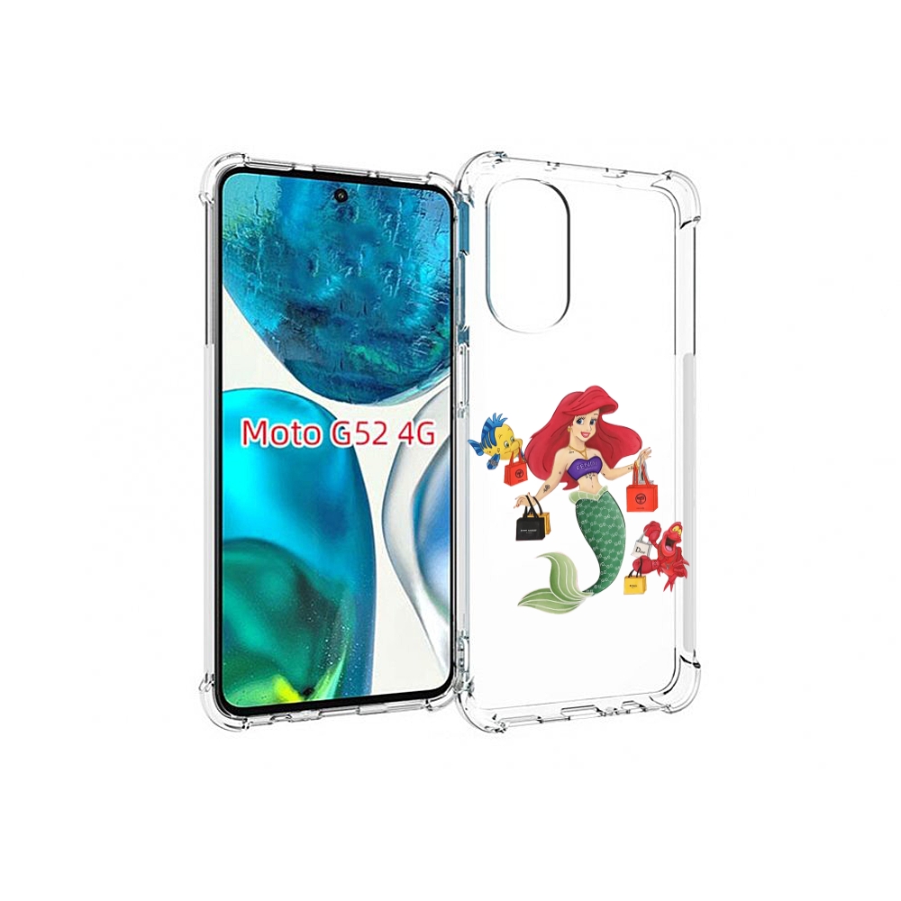 

Чехол MyPads модная-русалка женский для Motorola Moto G82 / Moto G52, Прозрачный, Tocco