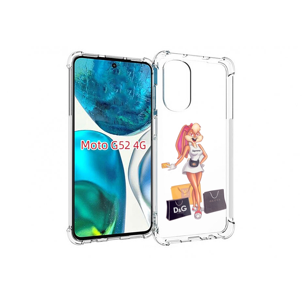 

Чехол MyPads модница-зайка женский для Motorola Moto G82 / Moto G52, Прозрачный, Tocco