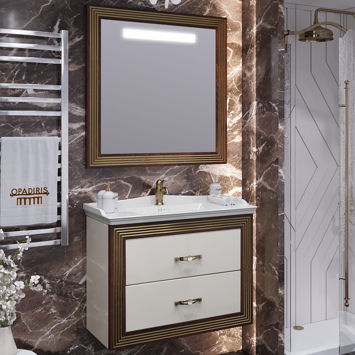 

Opadiris Мебель для ванной Opadiris Карат 80 золотая патина