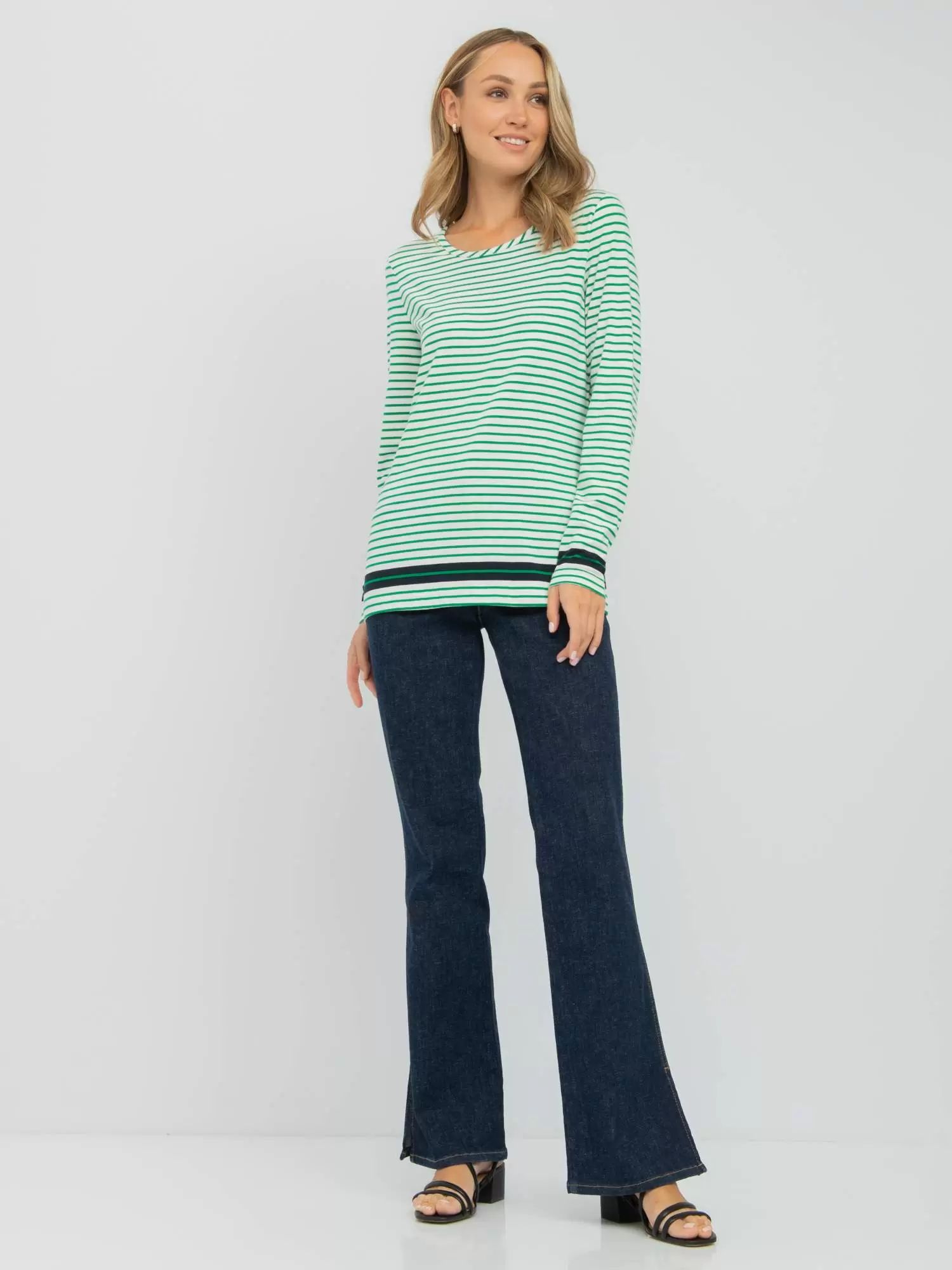 

Лонгслив женский Gerry Weber 977007-35004-5092 зеленый 38, 977007-35004