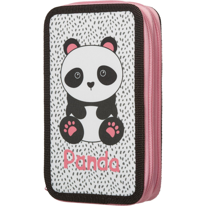 

Пенал №1School Panda 2 отд. ткань 190х110 мм ПКТ 11-20 №1 School 1368981