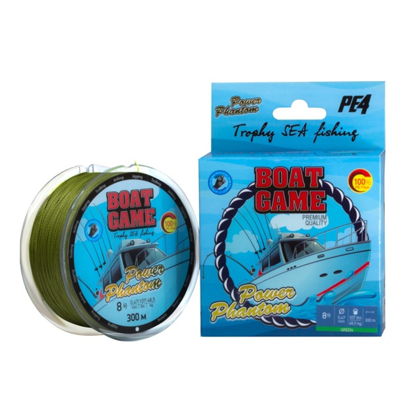 

Шнур Power Phantom Boat, 300m, зеленый #5 0,36мм, 33.1кг, PPBTG30050