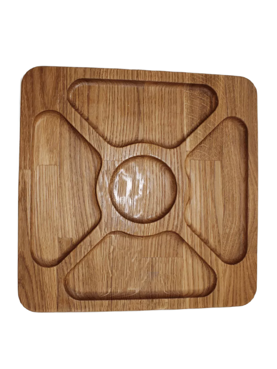 Менажница квадратная ФАБРИКА ДЕРЕВА 30 cм, дуб