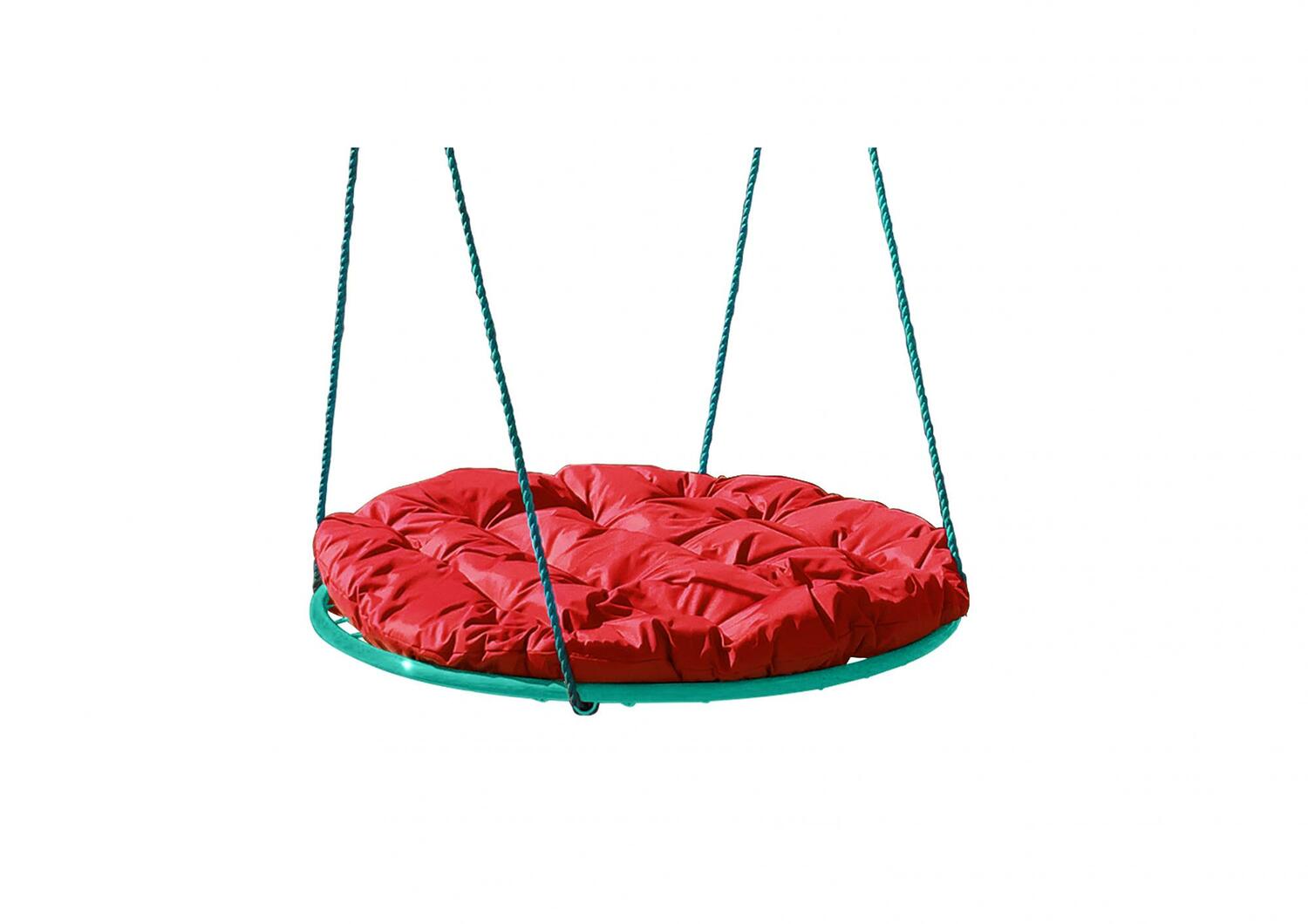 фото Качели детские м-групп гнездо с подушкой o600 мм красный мебельторг