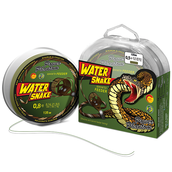 

Шнур Power Phantom WaterSnake PE 135m, защитно-зеленый #1,0 (9,5кг), 0,16mm, WaterSnake PE