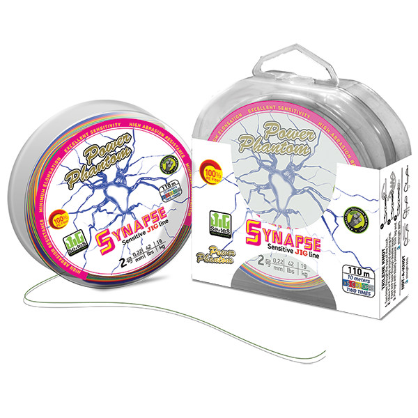 Шнур Power Phantom Synapse PE 110m, мультиколор #1,5 (15,9кг), 0,2mm