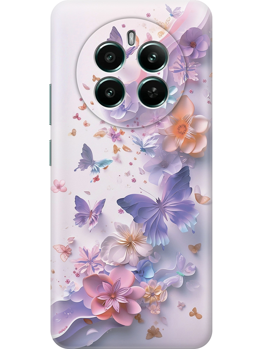 

Силиконовый чехол на Realme 12+ 5g / Narzo 70 Pro 5g с принтом 874007, Прозрачный;розовый;фиолетовый, 783983222