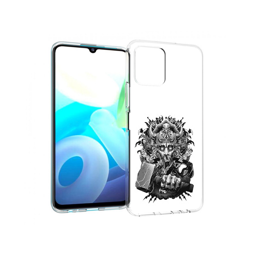 

Чехол MyPads Tocco для Vivo Y15s злой тор (PT224456.390.363), Прозрачный, Tocco